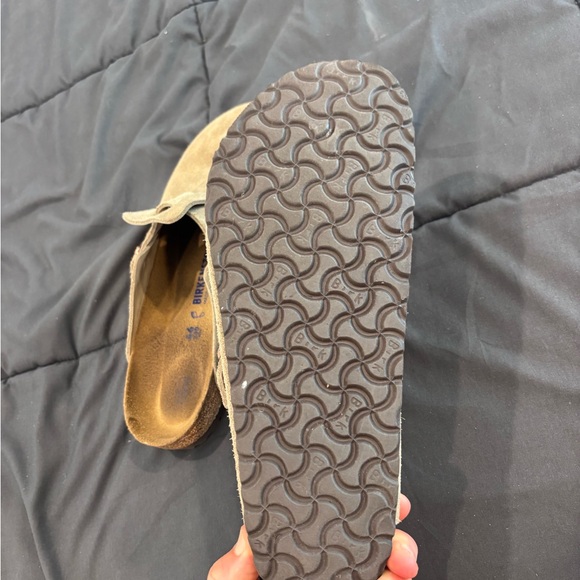 Birkenstock Light Brown Suede Slip-Ons - Picture 3 of 4